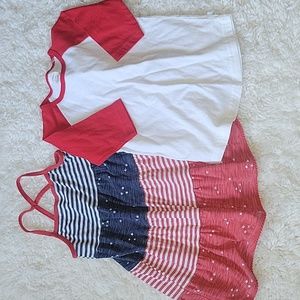 Girls 3T dress and baseball tee